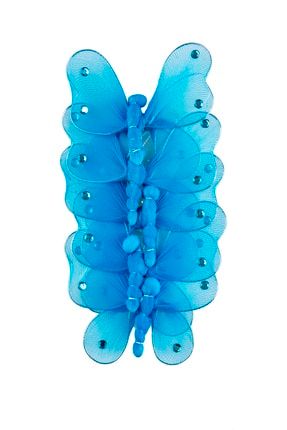 Sarkıt Süsleme Malzemesi Kelebek Desenli 90 cm Mavi NY002157