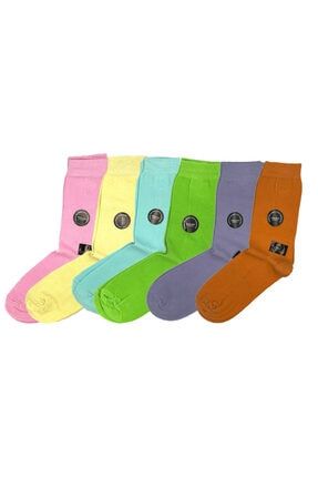 6'lı Kadın Patentli Gümüş Iplikli Pamuk Kışlık Termal Soket Çorap Ayak Kokusuna Ve Mantara Son BGS147