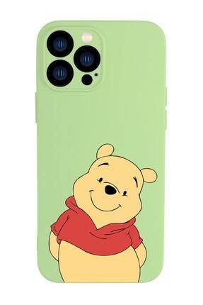 Iphone 13 Pro Uyumlu Pooh Desenli Kamera Lens Korumalı Darbe Emici Silikonlu Lansman Kılıf MCIPH13PLSM211373