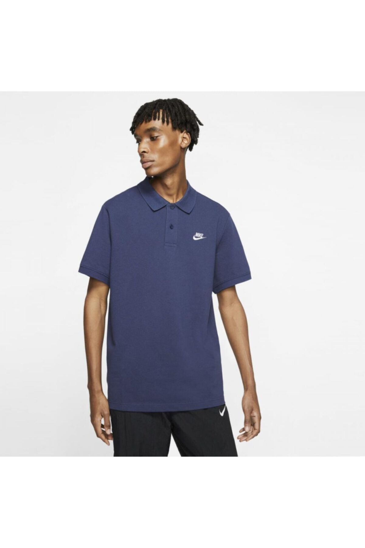 Navy blue nike polo new arrivals