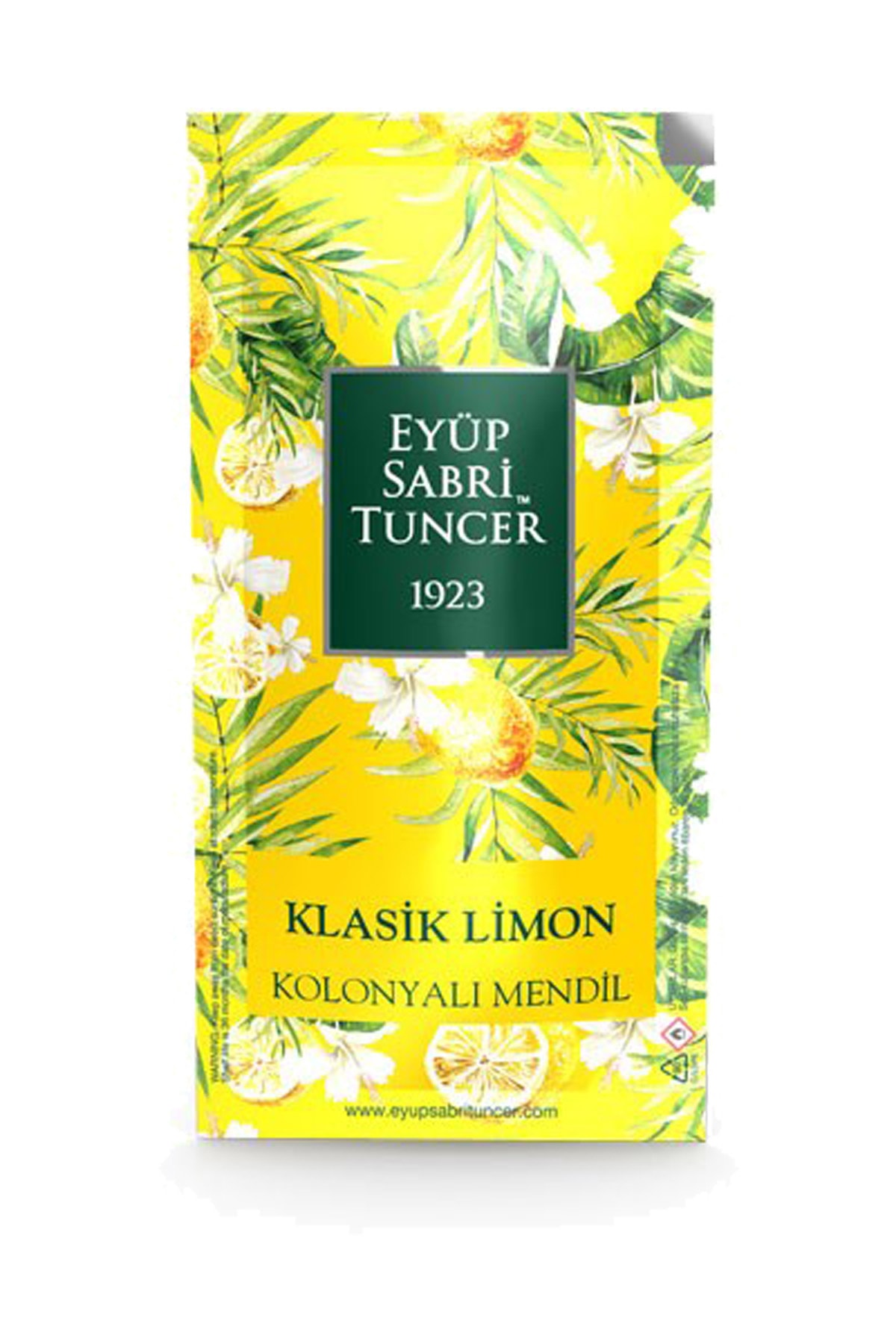 Eyüp Sabri Tuncer 75 Adet Kolonyalı Mendil (25+25+25) 3 Lü Set Çeşme Limonu Bodrum Mandalinası Klasik Limon fotoğrafı 4 (önizleme)