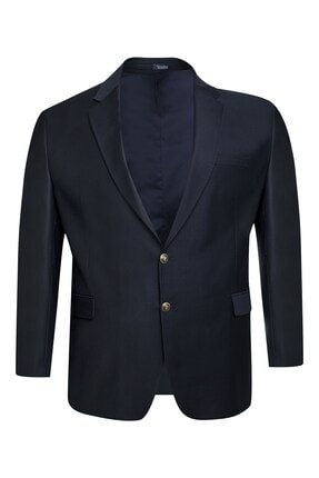 Vessimo Büyük Beden Blazer Lacivert Ceket