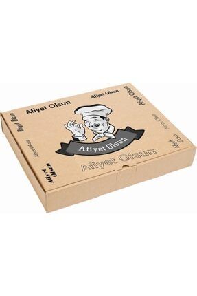 Karton Pizza Pide Kutusu 27x27x3,5 Cm 200'lü Paket 2002