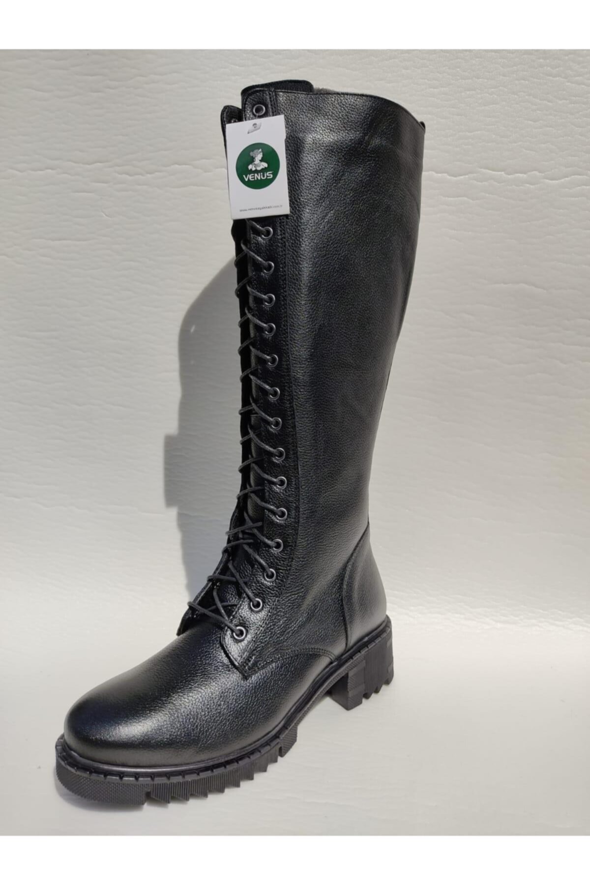 Venüs 1950855k Hakiki Deri Diz Boyu Uzun Postal Çizme
