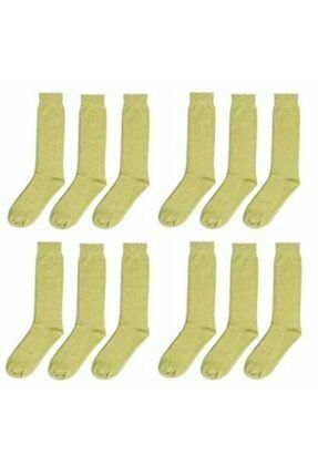 Yeni Haki Renk 12'li Askeri Kışlık Havlu Çorap kslkcrp1200