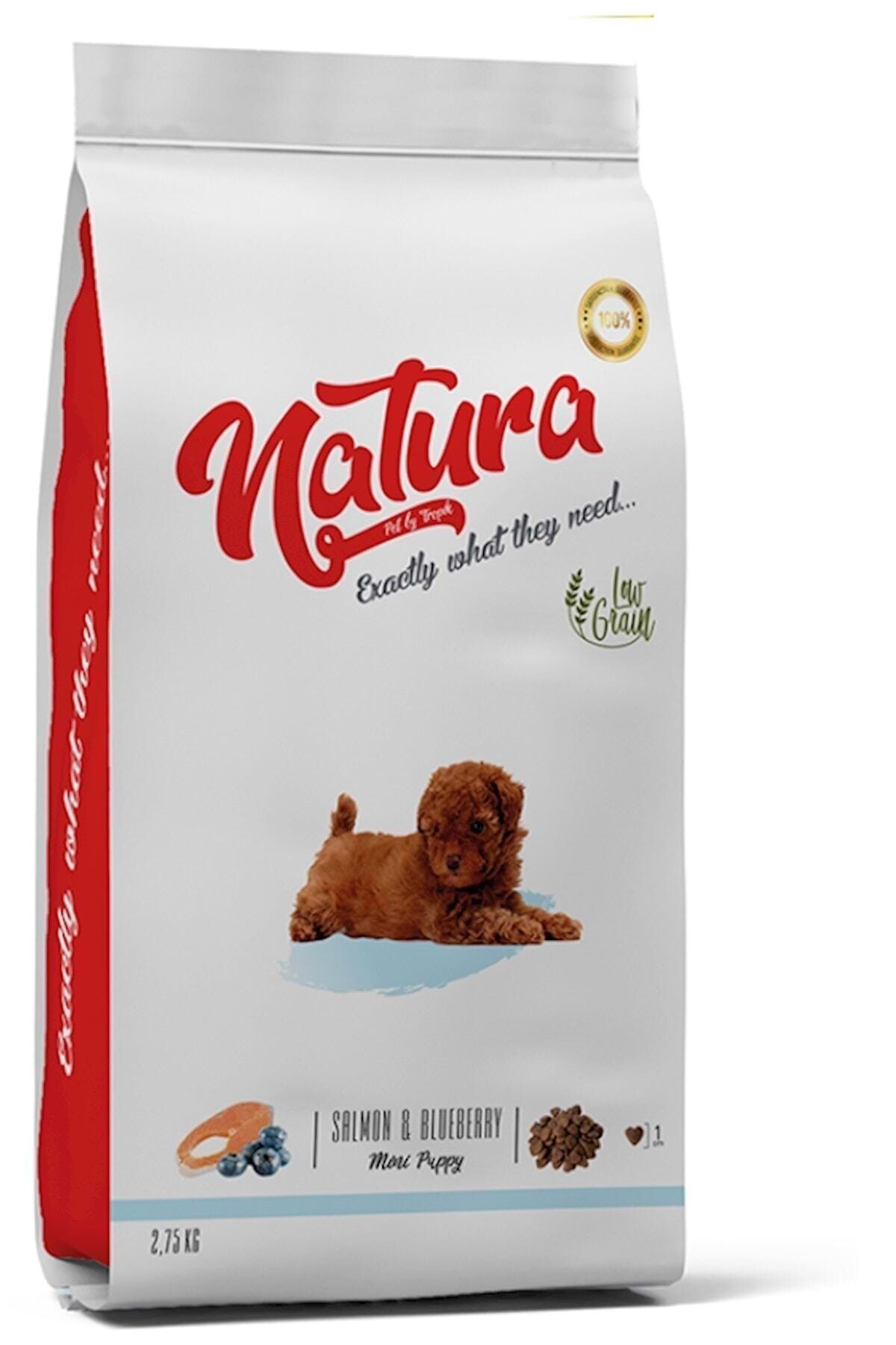 natura Düşük Tahıllı Mini Yavru Köpek Maması Somonlu Yaban Mersini 2,75 kg