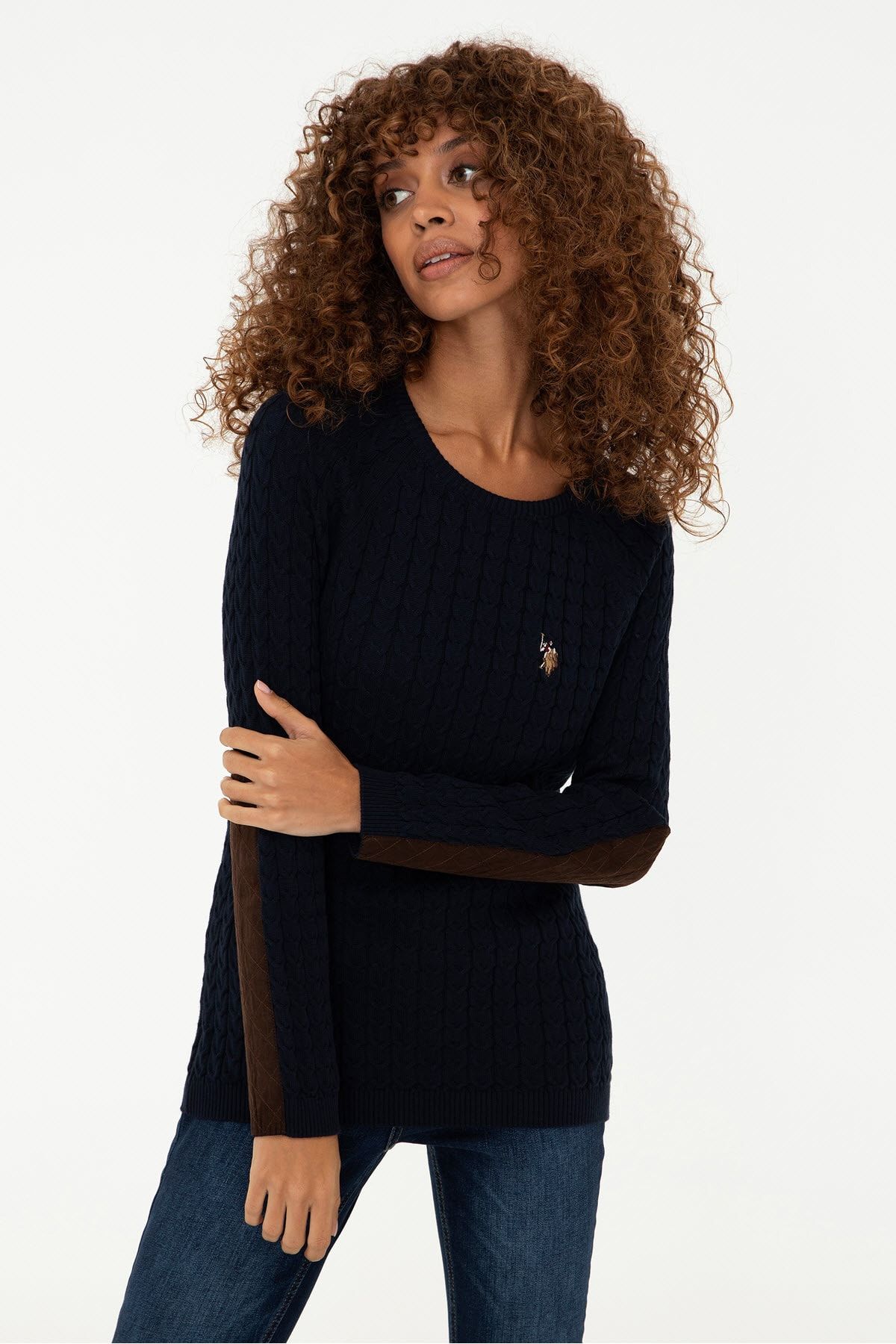 U.S. Polo Assn. Navy Blue Women s Sweater Trendyol