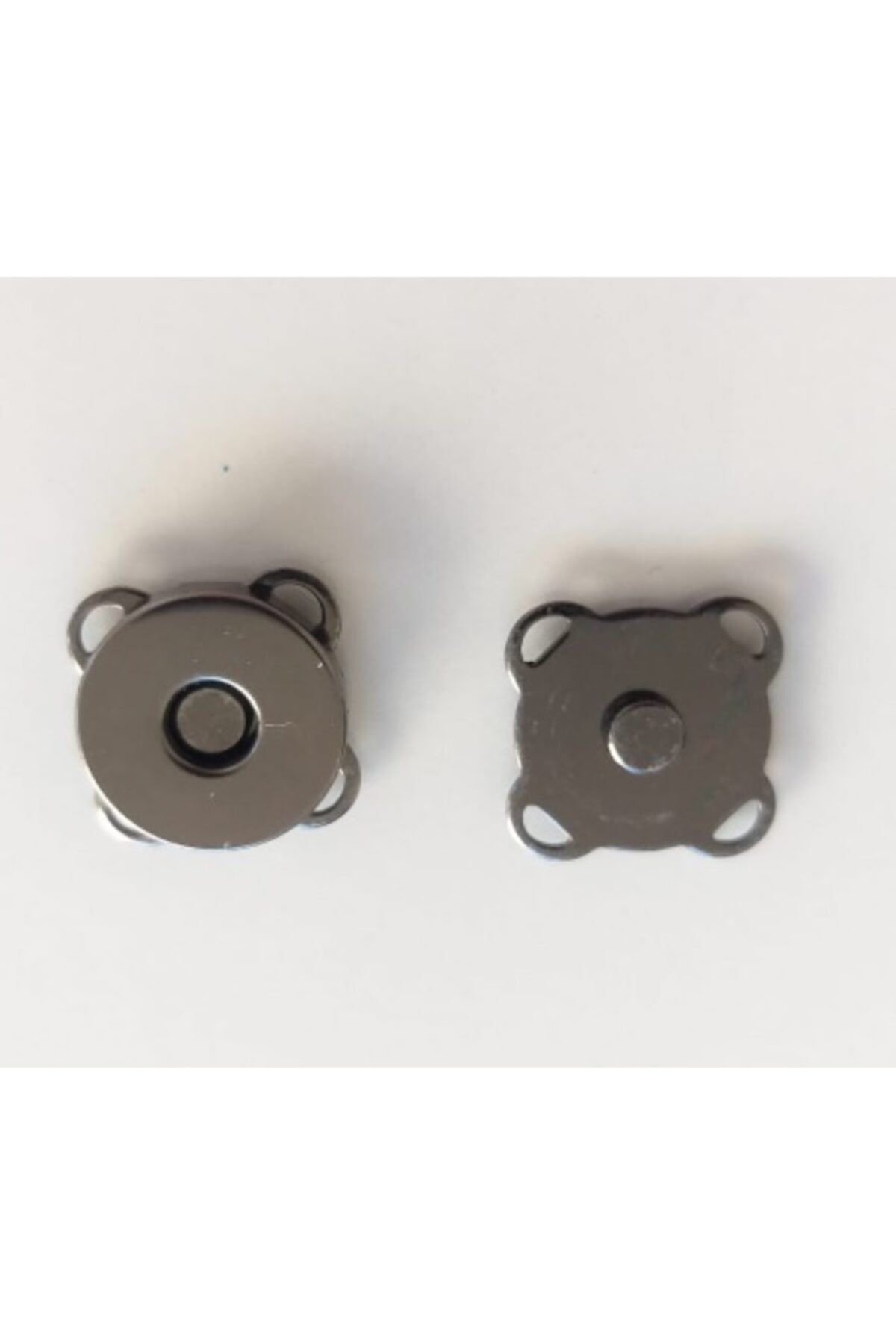 angel çanta aksesuar Mini Dikilebilir Mıknatıslı Çıtçıt Füme