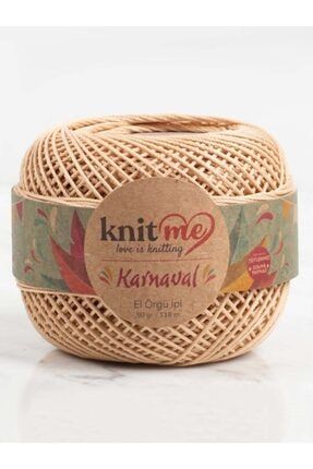 Knit Me Karnaval El Örgü Ipi Bej 1778 knitme