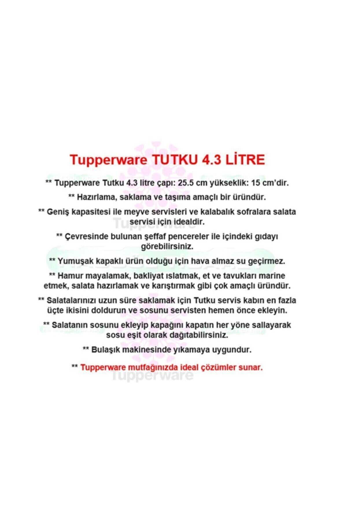 Tupperware-Tutku Container 4.3 Lt Storage Service Container Esc 2