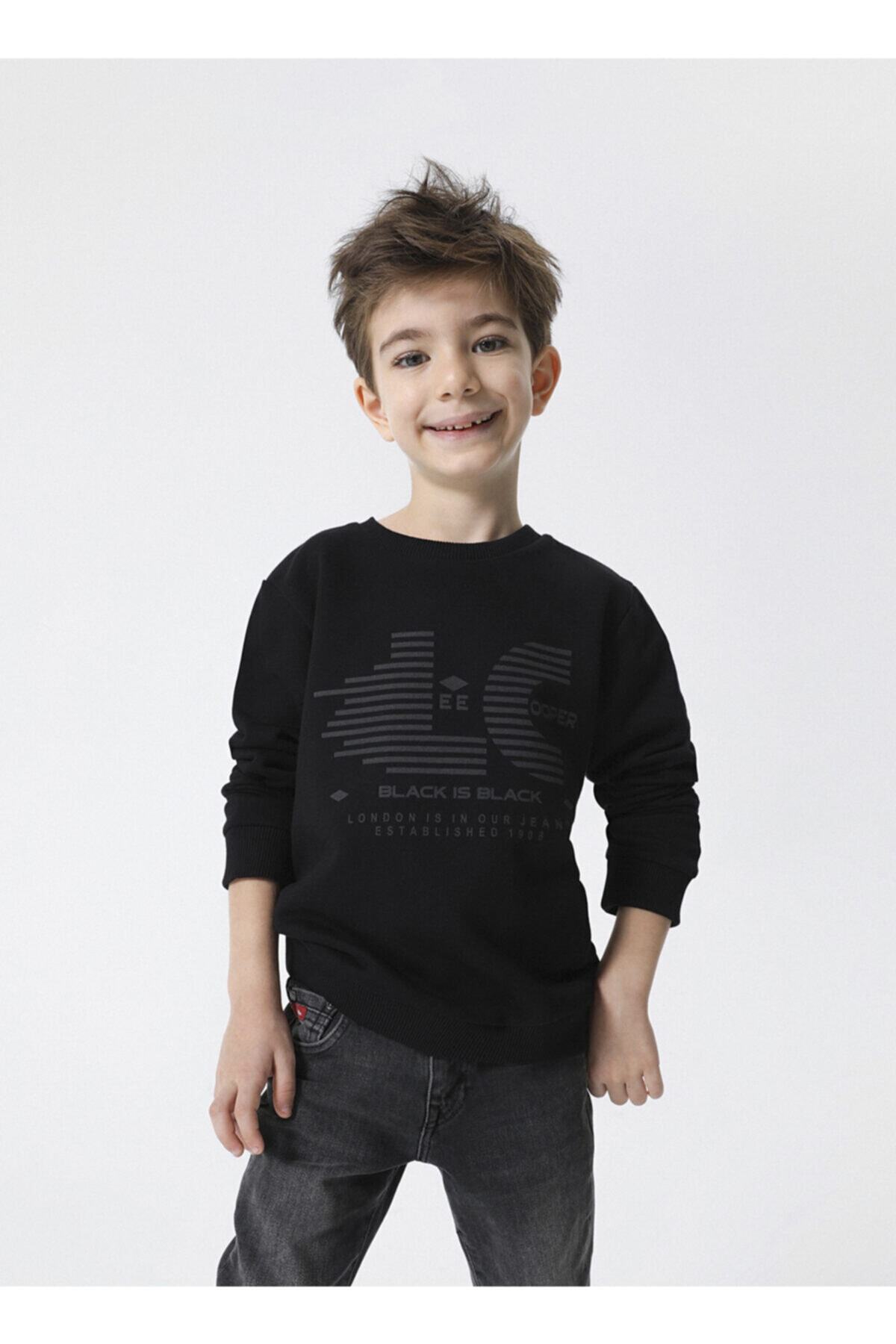 سویشرت پسرانه مشکی Lee Cooper | 5002769126 اورجینال - تصویر 4