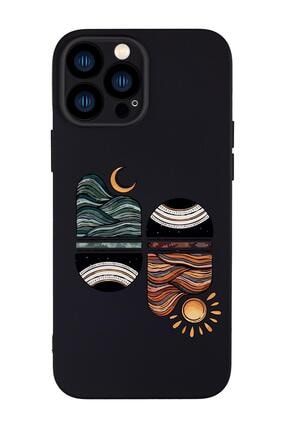 Iphone 13 Pro Uyumlu Sunset Desenli Kamera Lens Korumalı Darbe Emici Silikonlu Kılıf MCIPH13PLSM211475