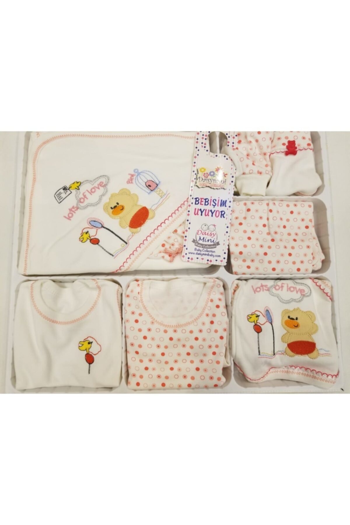 Sahra 4'lü Büyük Hastane Çıkış Ve Doğum Seti(10’lu Hastane Çıkış-bebek Bakım Çantası-mendil Ve Çorap Seti) fotoğrafı 3 (önizleme)