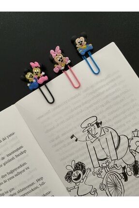 Mickey Minnie Mouse Figürlü Kitap Ayracı-ataş 3'lü Set KİTAPAYRACIMİCKEYMİNNİE3LÜSET