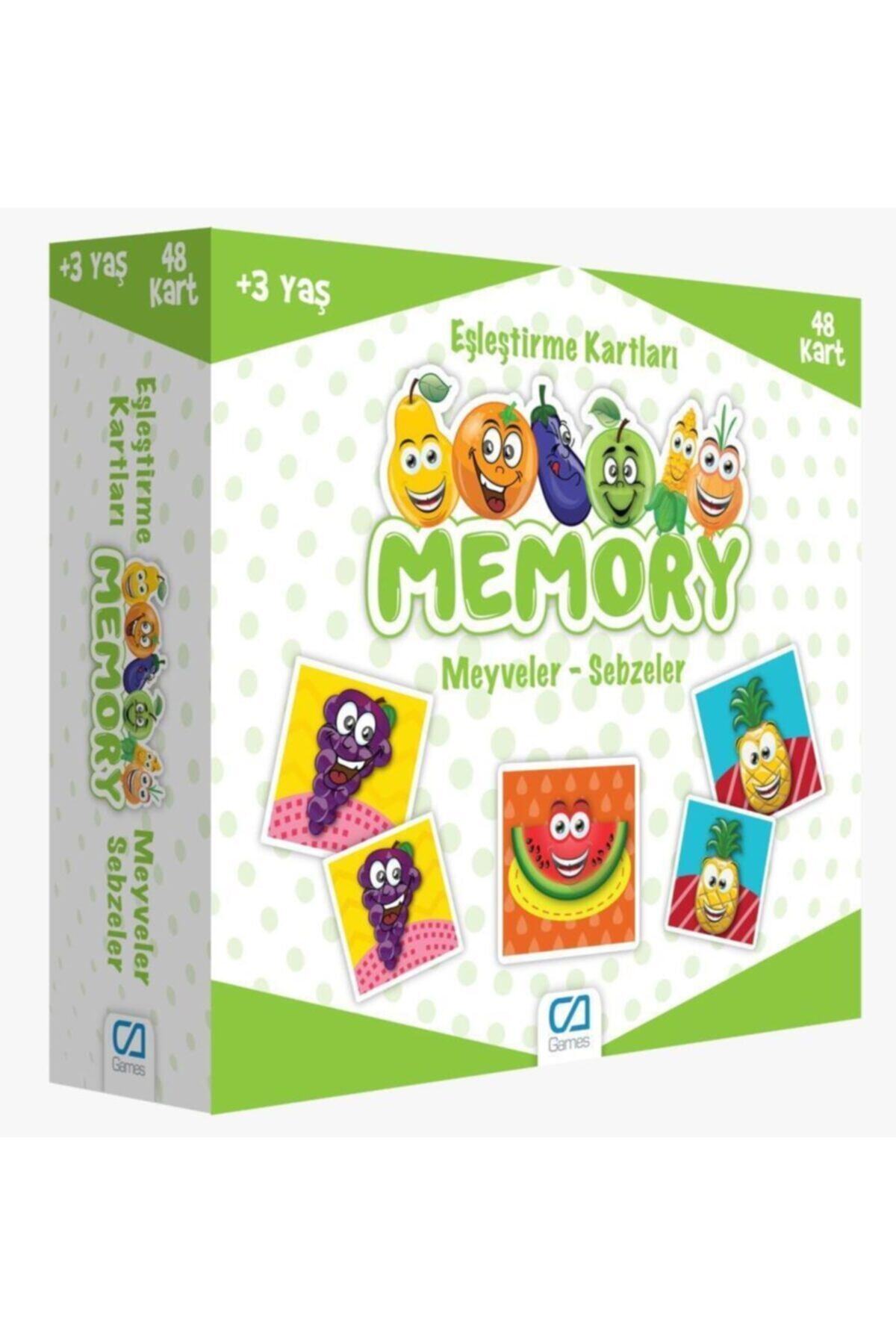 CA Games Memory Hafıza Kartı Puzzle Meyveler - Sebzeler 48 Parça Ca.5040