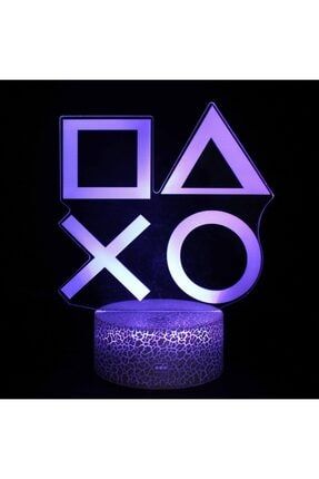 3D Squid Game&PlayStation 3 Boyutlu Led Gece&Masa Lambası dodo12