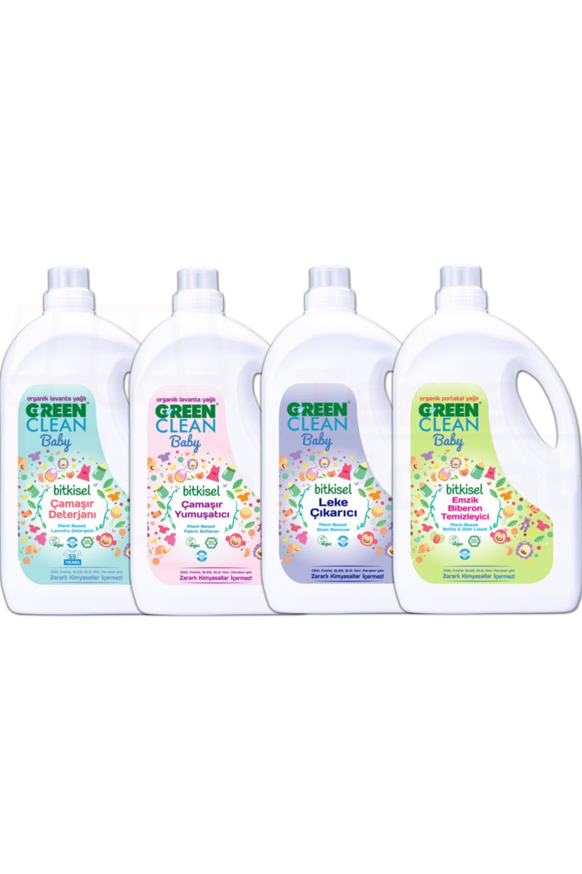 Baby Çamaşır Deterjanı Çamaşır Yumuşatıcı Leke Çıkarıcı Emzık Biberon Temizleyici 2750ml
