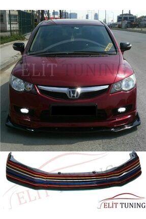 Honda Civic Fd6 Ön Lip Ön Tampon Eki Kırmızı Şeritli Full Set ELT8956325
