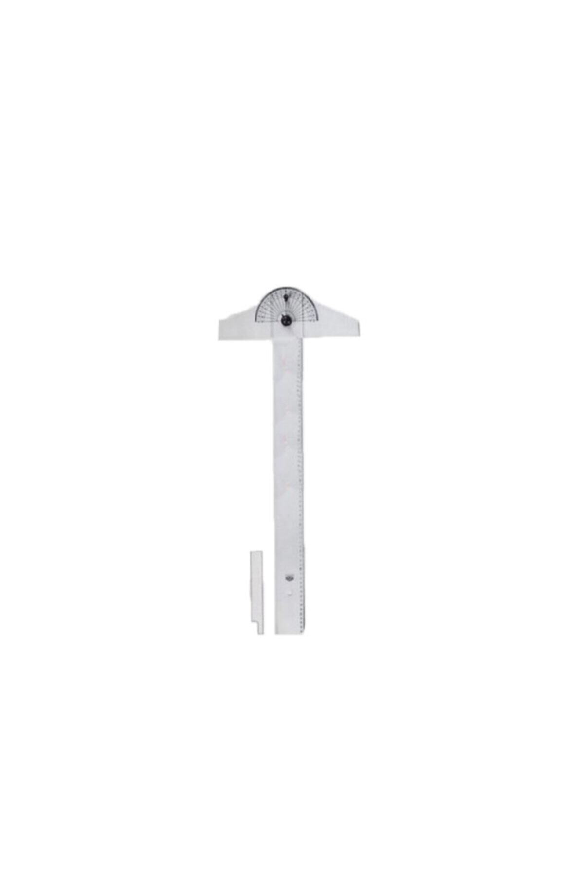 HATAS-T Ruler Movable Head Mica Thin Bizote Minkale Head Acrylic 100 Cm 1200 1