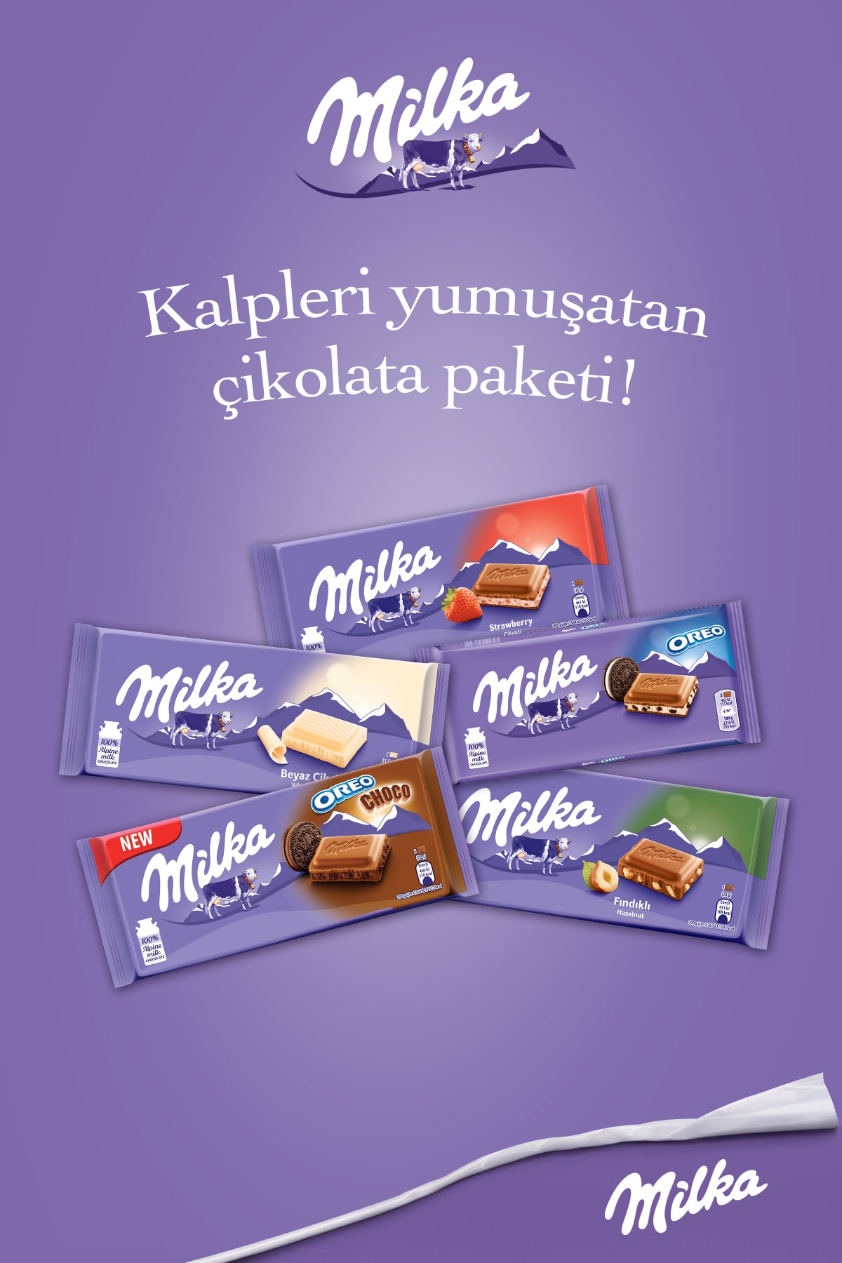 پک پنج عددی شکلات میلکا پنج طعم Milka