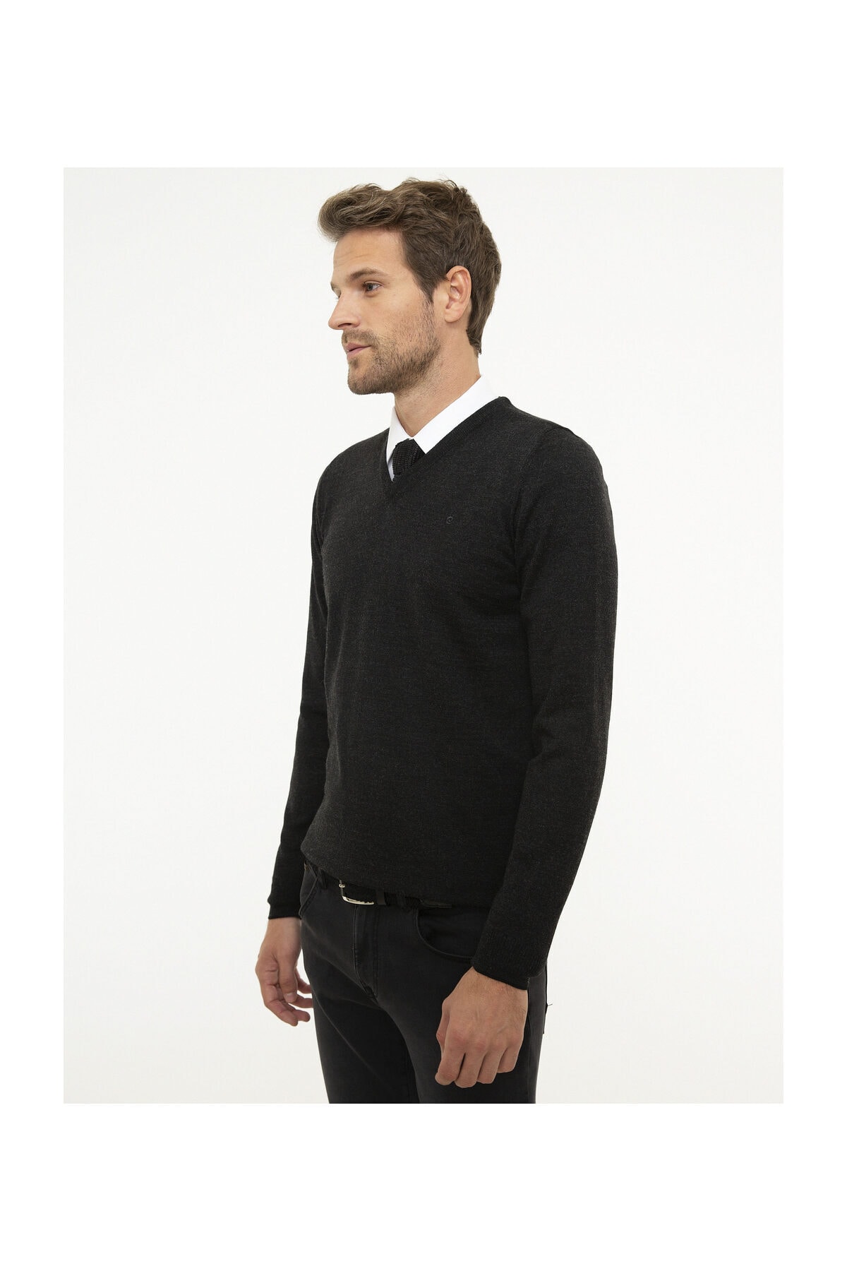 بافت مردانه راسته آستین بلند | پیر کاردین Pierre Cardin G021SZ0TK.000.833948 - تصویر 3
