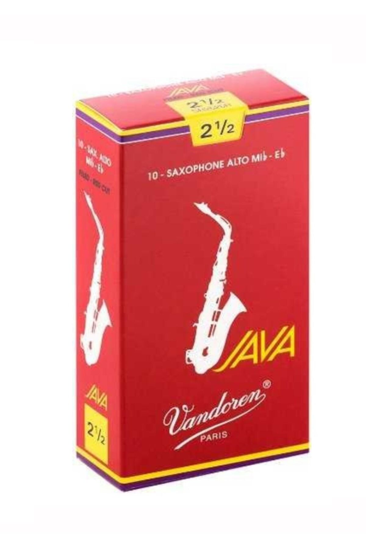 Vandoren-Java Red Alto Saxophone Reed No.2.5 1