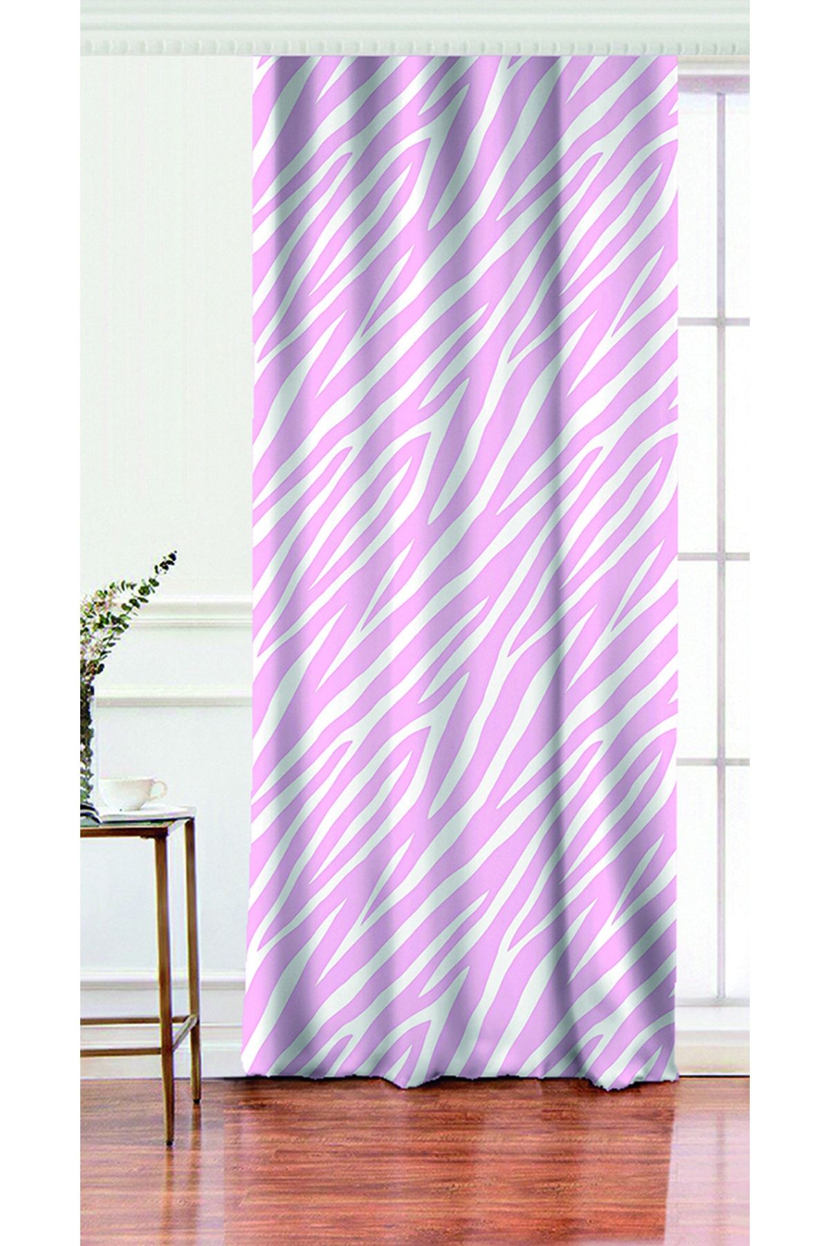 Realhomes Perdele De Fundal Pentru Living Cu O Singură Aripă Cu Design Special Imprimat Digital - 140 x 200