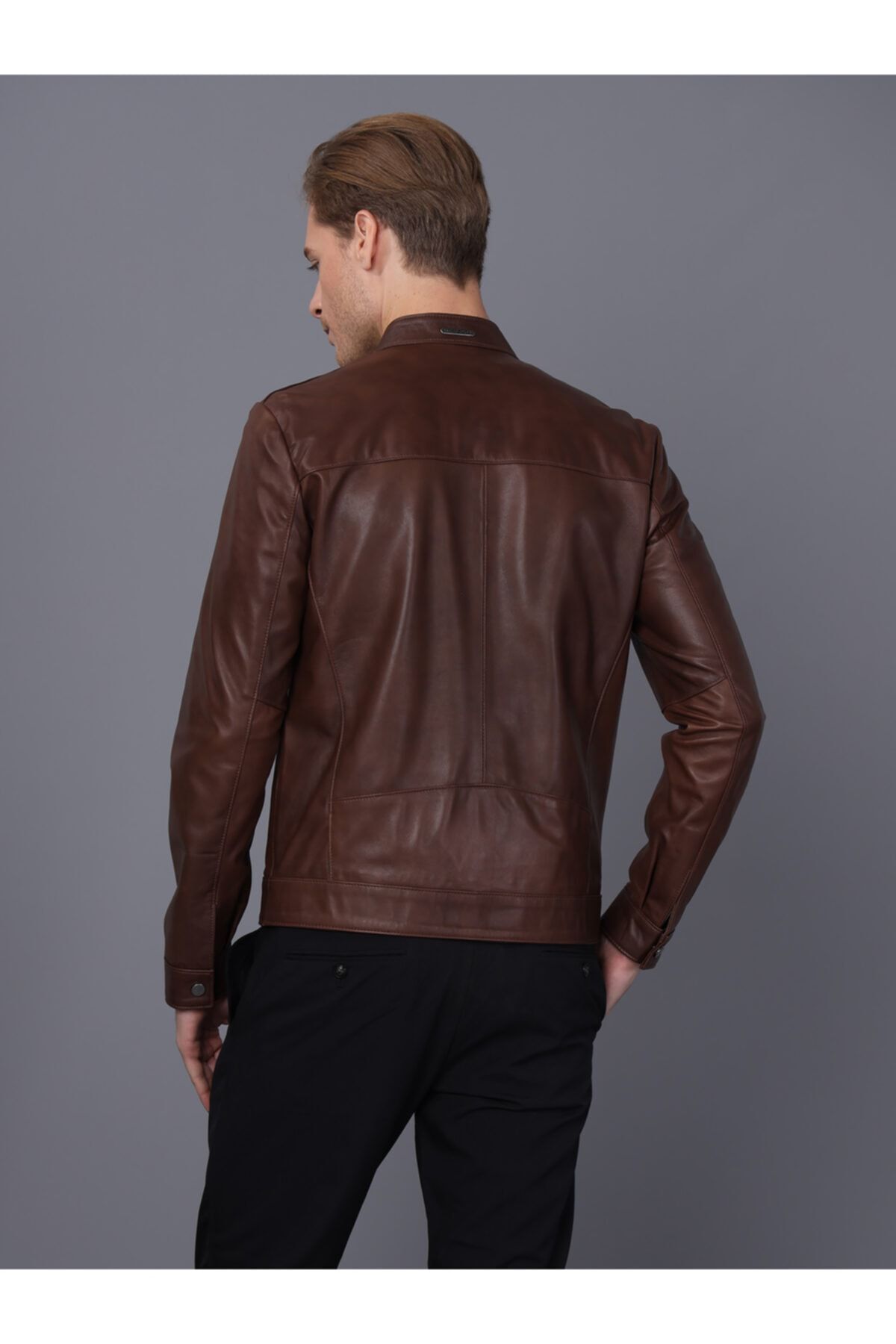 Basics&More-Men's Chestnut Color Jacket 3