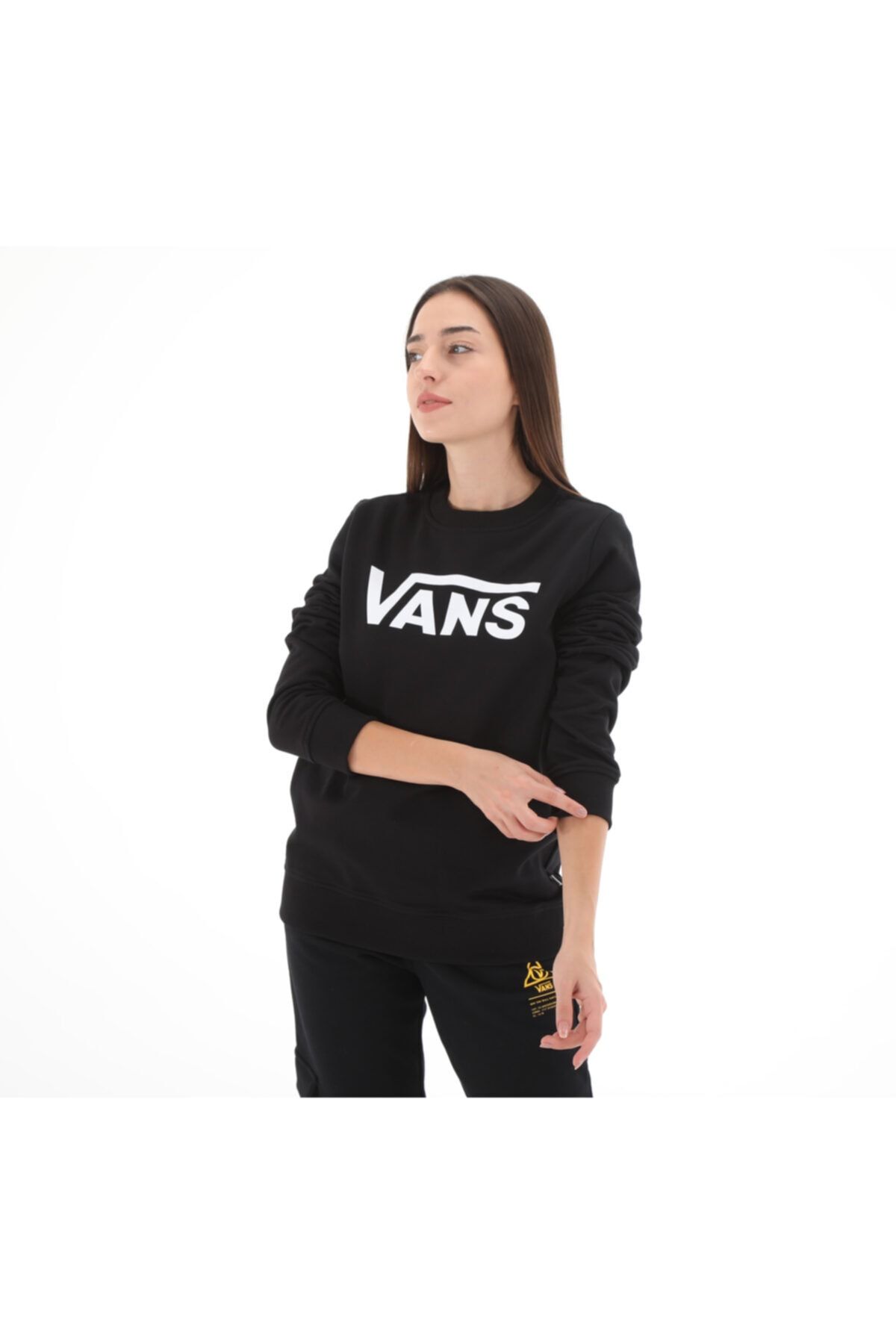 Vans 0a4s97blk1 r Classic V Crew Women s Sweatshirt Black Trendyol