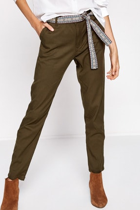 Koton Kadın Yeşil Pantolon 8KAK43161QW