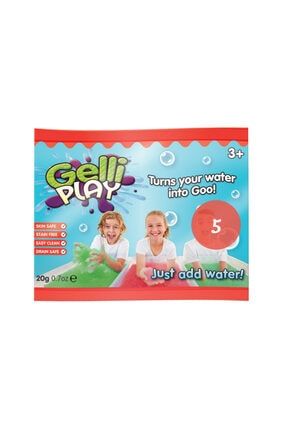 Gelli Play Kırmızı Tanışma Boyu 5'li Paket 1000GP01-K05-1