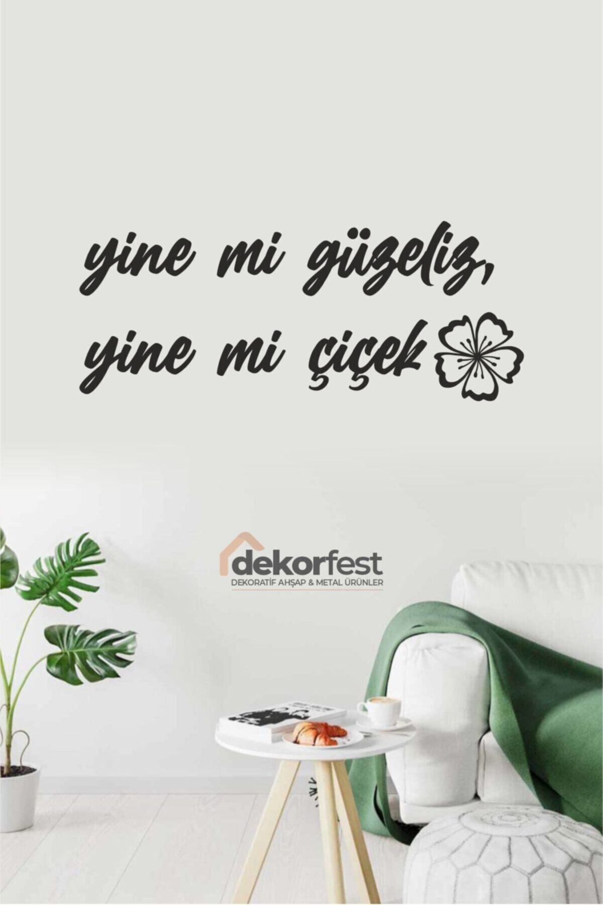 Dekorfest Yine Mi Guzeliz Dekoratif Mdf Duvar Tablosu Fiyati Yorumlari Trendyol