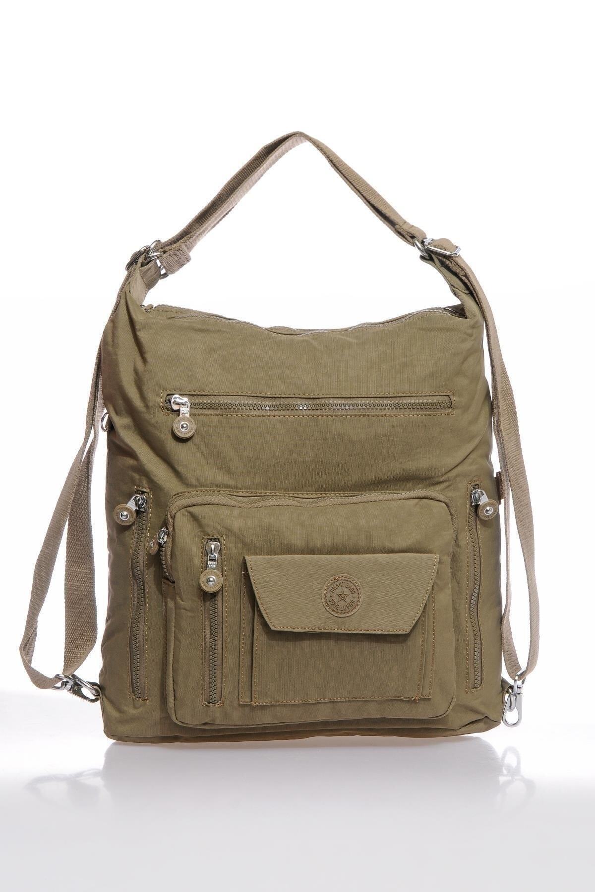 Hem Sırt Hem De Omuz Kadın Çantası Smart Bags 1205 Açık Kahve