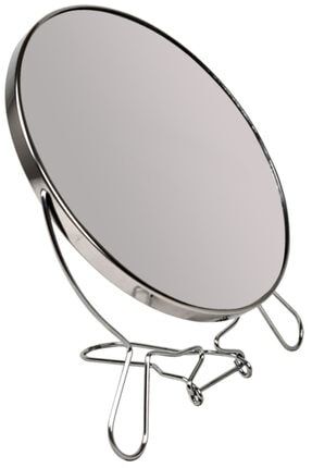 Çift Taraflı Makyaj Tıraş Aynası Katlanır Ayaklı Çap 19cm Mb001 MB001