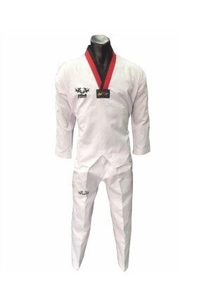 Unisex Beyaz Pum Yaka Taekwondo Elbisesi Z-PYTE005