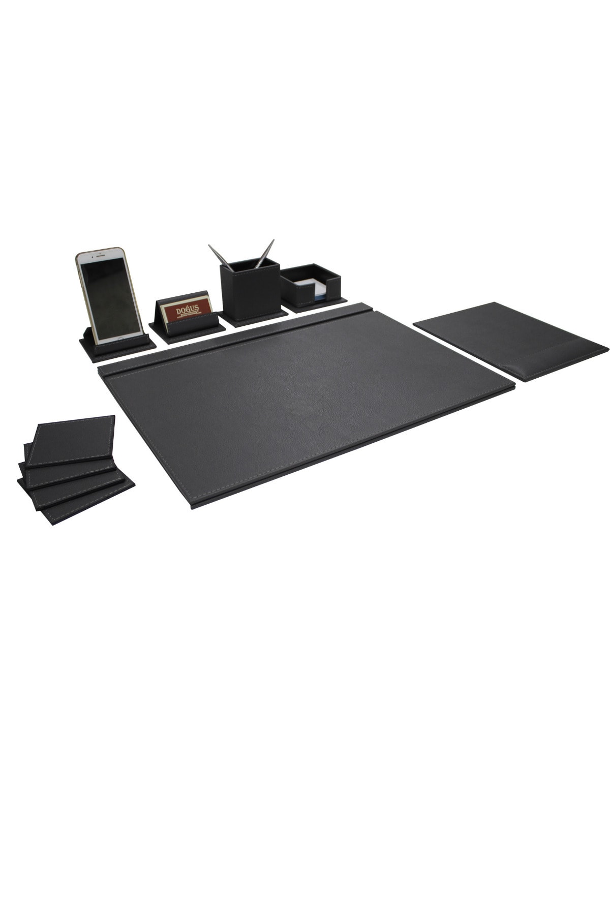 SÜMEN DÜNYASI YAĞMUR GRİ YEDİ ( 7 ) PARÇA DERİ SÜMEN TAKIMI KAPAKLI