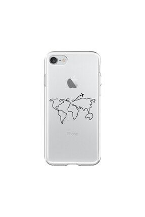 Iphone7 Dünya Haritalı Telefon Kılıfı IP7-097