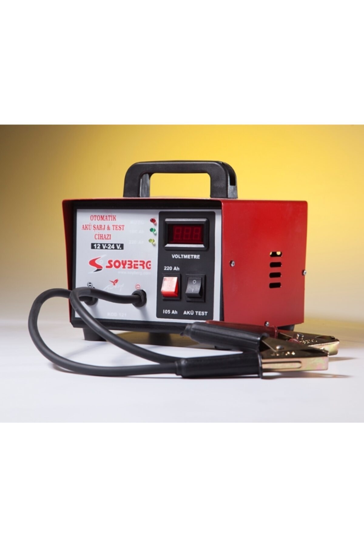 Soyberg Akü Test Cihazı 121 Otomatik Iki Kademeli Dijital Göstergeli 12-24 V - 300 A
