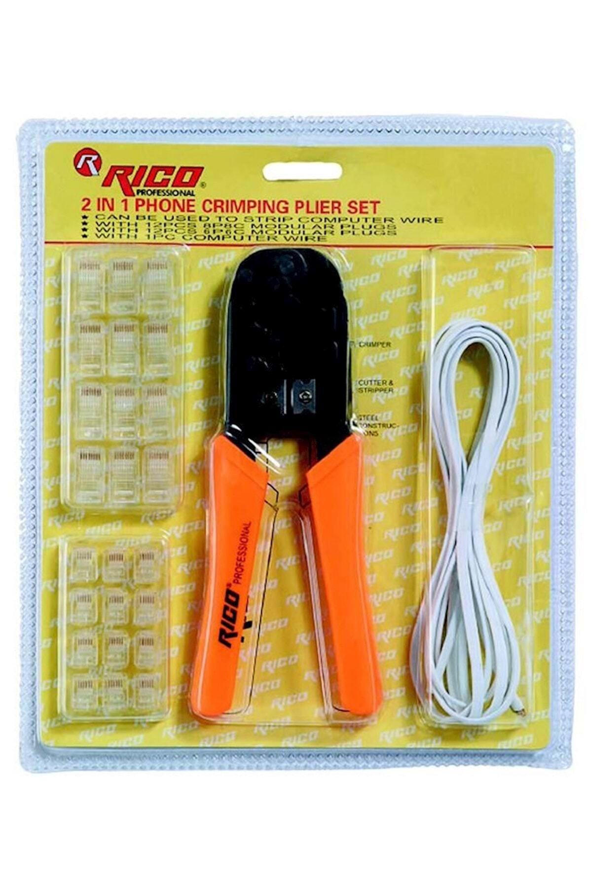 Rico 001-rc0871 Telefoncu Bilgisayarcı Kablo Pensesi Seti Takımı