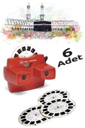 Nostalji Yedek Filmli Kabe'yi Gösteren Fotoğraf Makinesi 6 Adet Kabe Film Makinesi Hediyelik Ürün ROSEROİ-4863634-2664