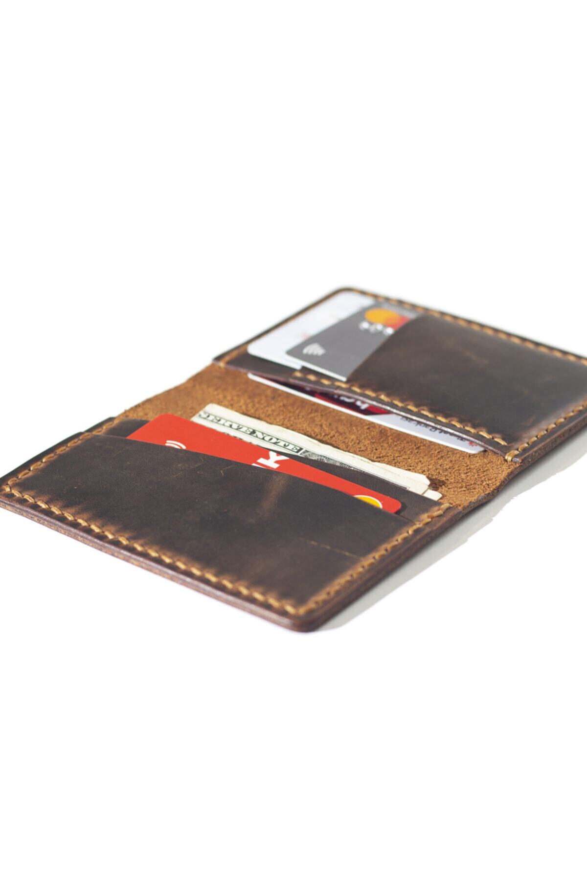 کیف پول مردانه قهوه ای Hi Leather | HLPITACAML1 اورجینال - تصویر 3