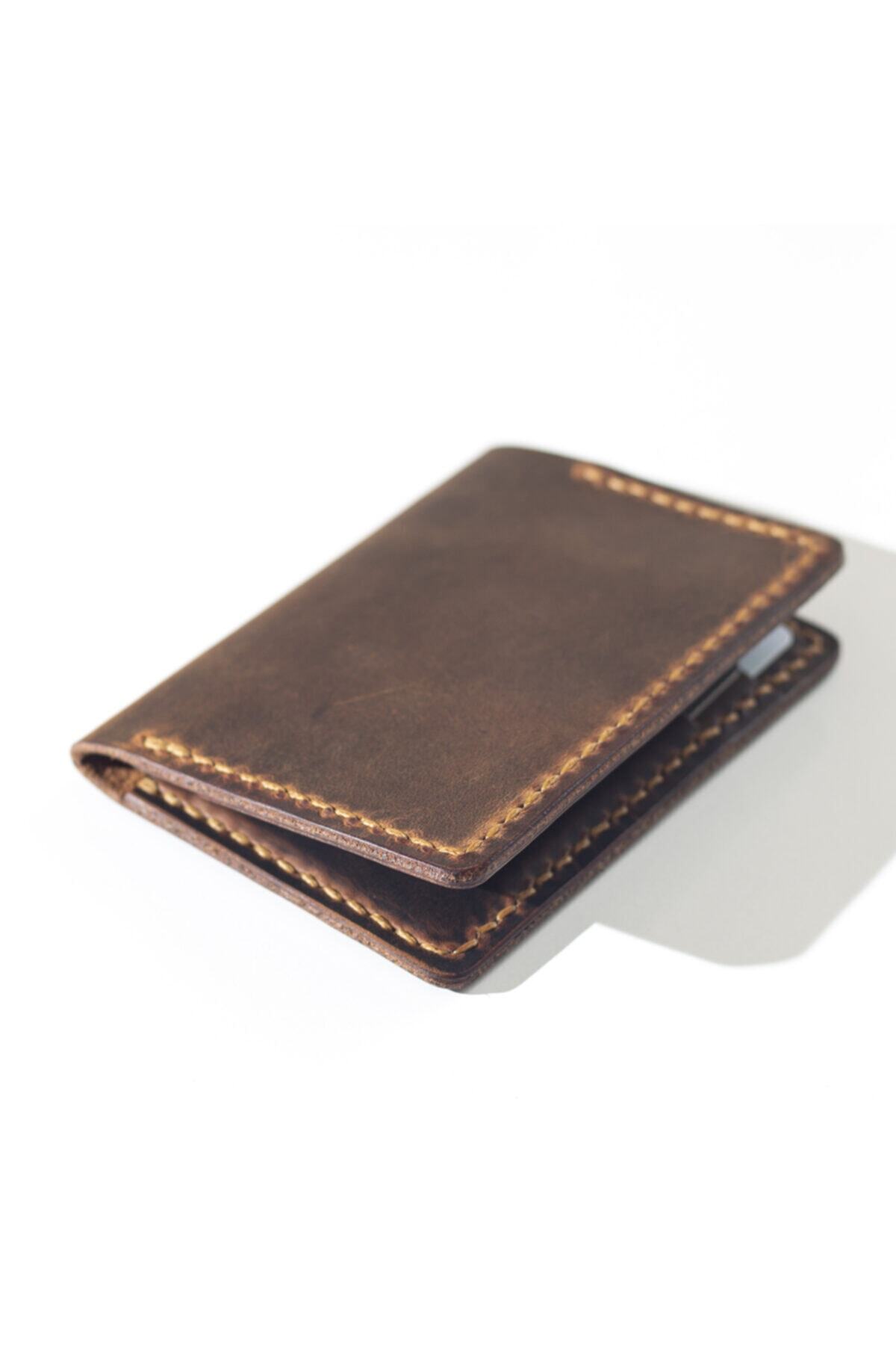 کیف پول مردانه قهوه ای Hi Leather | HLPITACAML1 اورجینال - تصویر 4