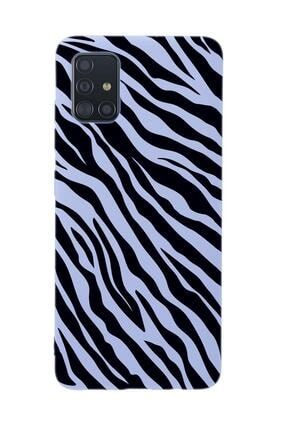 Samsung A51 Zebra Pattern Premium Silikonlu Telefon Kılıfı MCANDLZBRPTRN134