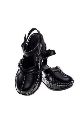 Siyah Kadın Dolgu Topuk Ayakkabı P-01453