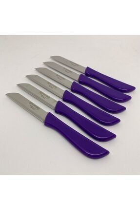 Sas Hausgerate Meyve Bıçağı 6'lı Takım Kıvrım Saplı Mor PRA-4587865-0547