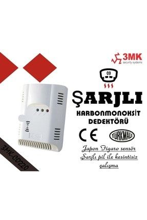3mk Co220 220v Karbonmonoksit Dedektörü Şarjlı Pilli Gaz Alarmı 3MK CO220