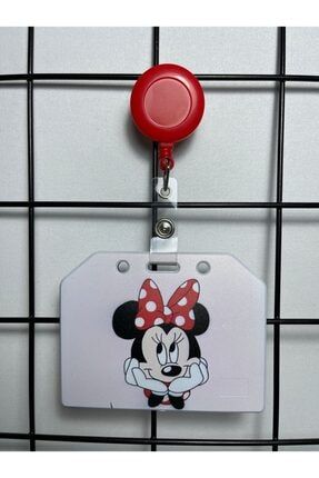 Minnie Mouse Tatlı Yaka Kart Kılıfı Yoyo Set HKART025