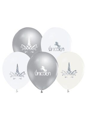 Balon Unıcorn Krom Baskılı 10 Adet STK-7931