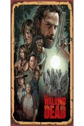 The Walking Dead (10 Cm X 20 Cm) Mini Retro Ahşap Poster P0875 PRA-4882226-1861