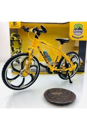 Mountain Bike Sarı 1:10 Ölçek Metal Model Oyuncak Bisiklet 8697197093582-06